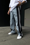 Şerit Detay Baggy Jean Pantolon P883