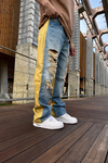 Şerit Detay Yırtık Jean Pantolon P949
