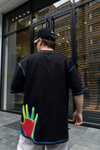 Shade Siyah Baskılı Oversize Tshirt T643