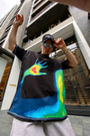 Shade Siyah Baskılı Oversize Tshirt T643