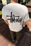 Sırt Baskılı Bej Oversize Tshirt T1066