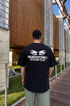 Sırt Baskılı Faded Siyah Oversize Tshirt T1070