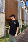 Sırt Baskılı Siyah Oversize Tshirt T1067