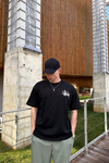 Sırt Baskılı Siyah Oversize Tshirt T1067