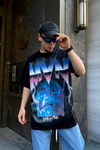 Siyah Baskılı Oversize Tshirt T511