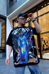 Siyah Baskılı Oversize Tshirt T518