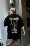 Siyah Baskılı Oversize Tshirt T522