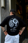 Siyah  Baskılı Oversize Tshirt T533