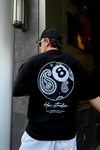 Siyah  Baskılı Oversize Tshirt T533