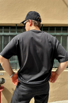 Siyah Baskılı Oversize Tshirt T781