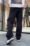 Siyah İnce Keten Pantolon P623
