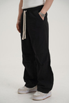 Siyah İnce Kumaş Baggy Pantolon CT01 6267-2