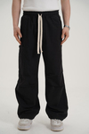 Siyah İnce Kumaş Baggy Pantolon CT01 6267-2