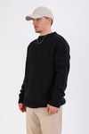 Siyah Oversize Basic Kazak KZK144