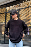 Siyah Oversize Kazak SW963