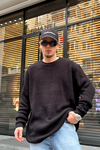 Siyah Oversize Kazak SW963