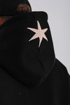 Siyah Patch Detay Oversize Hoodie SW1242
