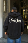 Siyah SJ Oversize Zipper Sweatshirt SW875