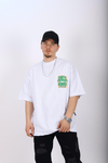 Skateboard Beyaz Oversize Tshirt T1007