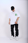 Skateboard Beyaz Oversize Tshirt T1007