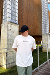 Smile Baskılı Beyaz Oversize Tshirt T1088