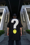 Smiley Baskılı Siyah Oversize Tshirt T728