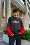 Solitude Baskılı Sleeved Sweatshirt SW867