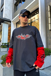 Solitude Baskılı Sleeved Sweatshirt SW867