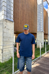 Spider Baskılı Lacivert Oversize Tshirt T1170
