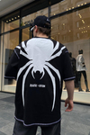 Spider Baskılı Siyah Oversize Tshirt T652
