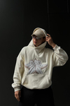 Star Fav Krem Oversize Sweatshirt SW1044