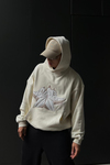 Star Fav Krem Oversize Sweatshirt SW1044