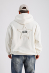 Star Patch Detay Krem Oversize Sweatshirt SW1147
