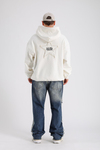 Star Patch Detay Krem Oversize Sweatshirt SW1147