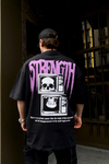Strength Baskılı Oversize Tshirt T559