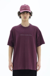 Sun Nakışlı Bordo Oversize Tshirt CT01 MRT26001