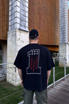 Taş Baskılı Siyah Oversize Tshirt T1055