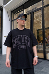 Taş Baskılı Siyah Oversize Tshirt  T616