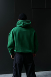 Taş Baskılı Yeşil Fav Oversize Sweatshirt SW1061