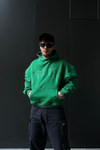 Taş Baskılı Yeşil Fav Oversize Sweatshirt SW1061