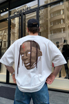 Traviss CJack  Baskılı Beyaz Oversize Tshirt T587