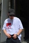 Unlimited Baskılı Beyaz Oversize Tshirt T566