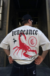 Vengeance Baskılı Krem Oversize Tshirt T717