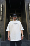 Vengeance Baskılı Krem Oversize Tshirt T717