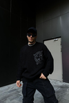 Vicinity Patch Detay Siyah Overize Kazak SW1070
