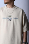 Waffle Kumaş Krem Philadelphia Oversize Tshirt T1014