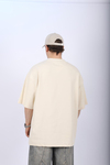 Waffle Kumaş Krem Philadelphia Oversize Tshirt T1014
