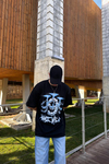 Wrld Baskılı Siyah Promo Oversize Tshirt T1110