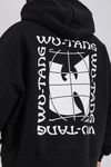 Wutang Baskılı Siyah Oversize Sweatshirt SW1194
