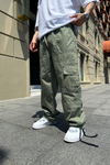 Yeşil Cep Detay Gabardin Pantolon P692